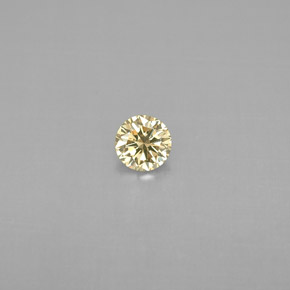 9,17 ctw natürlicher champagnerfarbend Diamant, Rund Schliff, VS
