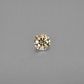 0,17 ctw natürlicher gelber Diamant, Rundschliff, VS