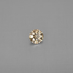 0,17 ctw natürlicher gelber Diamant, Rundschliff, VS
