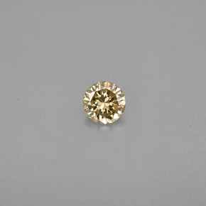 0,20 ctw natürlicher gelber Diamant, Rundschliff, VS