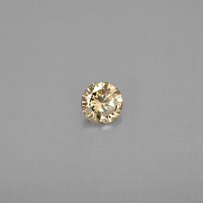 0,20 ctw natürlicher gelber Diamant, Rundschliff, VS