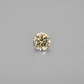 0,23 ctw natürlicher gelber Diamant, Rundschliff, VS