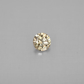0,23 ctw natürlicher gelber Diamant, Rundschliff, VS