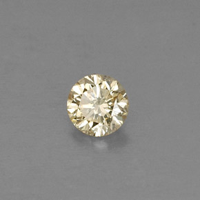 9,17 ctw natürlicher champagnerfarbend Diamant, Rund Schliff, VS
