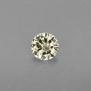 0,19 ctw natürlicher gelber Diamant, Rundschliff, SI