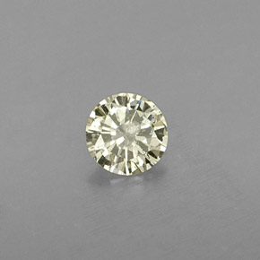 0,19 ctw natürlicher gelber Diamant, Rundschliff, SI