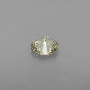 0,19 ctw natürlicher gelber Diamant, Rundschliff, SI