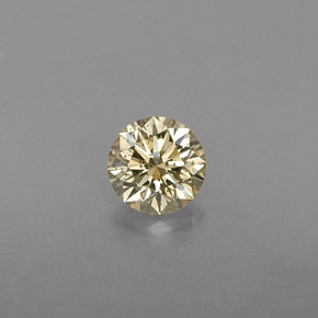 0,24 ctw natürlicher gelber Diamant, Rundschliff, VS