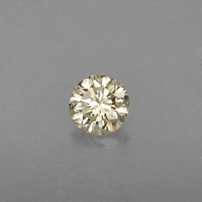 0,21 ctw natürlicher gelber Diamant, Rundschliff, VVS-VS