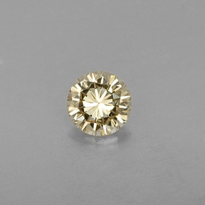 0,22 ctw natürlicher gelber Diamant, Rundschliff, VVS