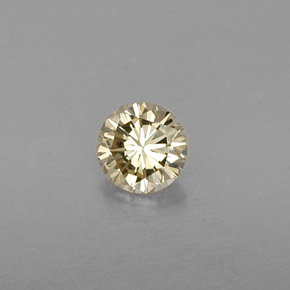 0,22 ctw natürlicher gelber Diamant, Rundschliff, VVS