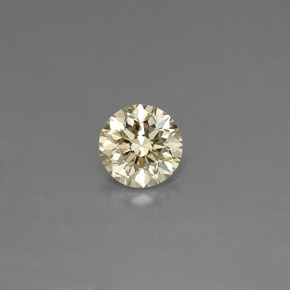 0,16 ctw natürlicher gelber Diamant, Rundschliff, VS