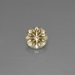 9,17 ctw natürlicher champagnerfarbend Diamant, Rund Schliff, VS