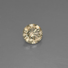 9,17 ctw natürlicher champagnerfarbend Diamant, Rund Schliff, VS