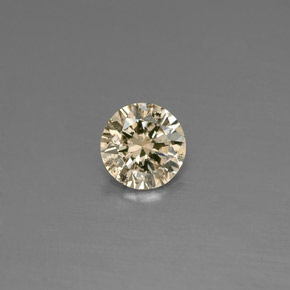0,16 ctw natürlicher gelber Diamant, Rundschliff, VS