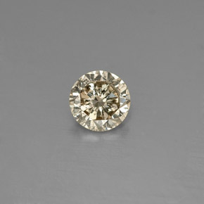 9,17 ctw natürlicher champagnerfarbend Diamant, Rund Schliff, VS