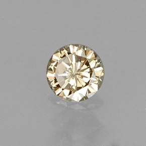 0,14 ctw natürlicher gelber Diamant, Rundschliff, VS