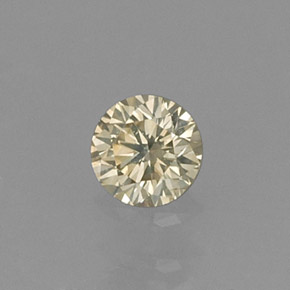 0,14 ctw natürlicher gelber Diamant, Rundschliff, VS