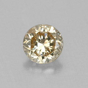 0,17 ctw natürlicher gelber Diamant, Rundschliff, VS
