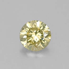 0,15 ctw natürlicher gelber Diamant, Rundschliff, VS
