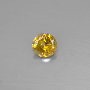 0,28 ctw natürlicher gelber Diamant, Rundschliff, VS-SI