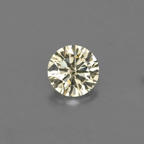 0,17 ctw natürlicher gelber Diamant, Rundschliff, VVS-VS