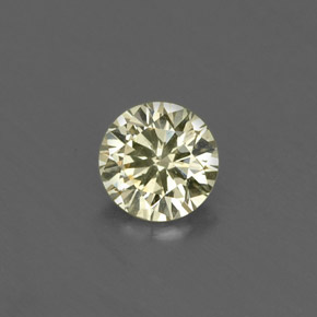 0,17 ctw natürlicher gelber Diamant, Rundschliff, VS