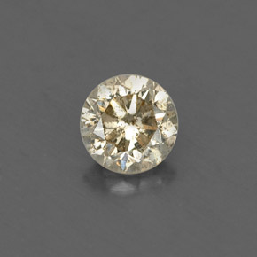 0,20 ctw natürlicher gelber Diamant, Rundschliff, VS-SI