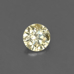 0,16 ctw natürlicher gelber Diamant, Rundschliff, VS-SI