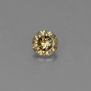 0,20 ctw natürlicher gelber Diamant, Rundschliff, VS