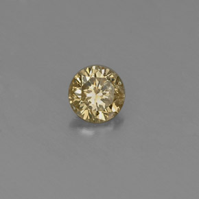 0,20 ctw natürlicher gelber Diamant, Rundschliff, VS