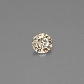 9,17 ctw natürlicher champagnerfarbend Diamant, Rund Schliff, VS