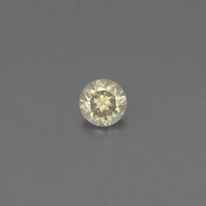 0,10 ctw natürlicher gelber Diamant, Rundschliff, VS