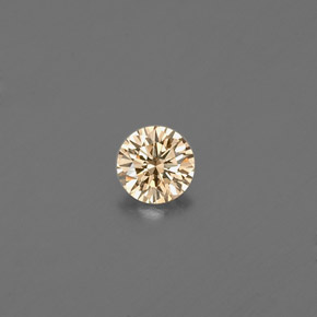 0,09 ctw natürlicher gelber Diamant, Rundschliff, VS