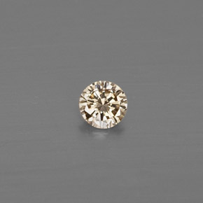 0,08 ctw natürlicher gelber Diamant, Rundschliff, VS