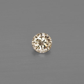 0,08 ctw natürlicher gelber Diamant, Rundschliff, VS