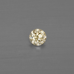 0,08 ctw natürlicher gelber Diamant, Rundschliff, VS