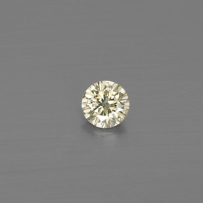 0,09 ctw natürlicher gelber Diamant, Rundschliff, VS