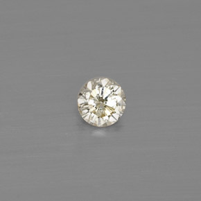 0,10 ctw natürlicher gelber Diamant, Rundschliff, VS