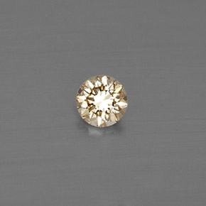 0,11 ctw natürlicher gelber Diamant, Rundschliff, VS