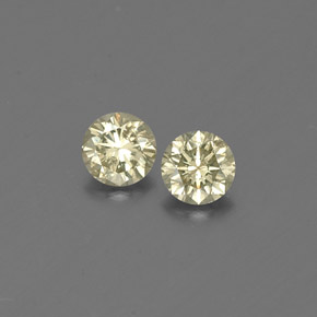  ct natürliche gelber Diamant-Edelsteine, Rundschliff, VS
