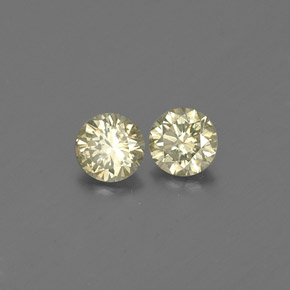  ct natürliche gelber Diamant-Edelsteine, Rundschliff, VS