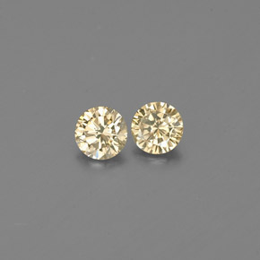  ct natürliche champagnerfarbend Diamant-Edelsteine, Rund Schliff, VS