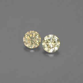  ct natürliche gelber Diamant-Edelsteine, Rundschliff, VS