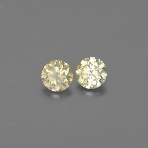  ct natürliche gelber Diamant-Edelsteine, Rundschliff, VS