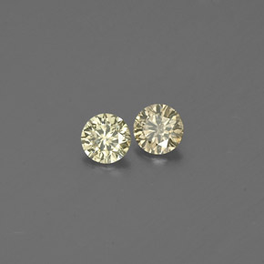  ct natürliche gelber Diamant-Edelsteine, Rundschliff, VS