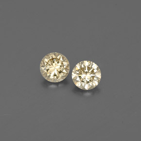  ct natürliche champagnerfarbend Diamant-Edelsteine, Rund Schliff, VS