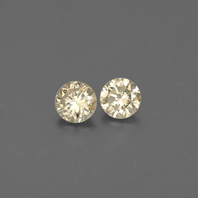  ct natürliche champagnerfarbend Diamant-Edelsteine, Rund Schliff, VS