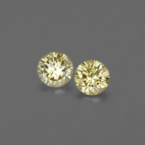  ct natürliche gelber Diamant-Edelsteine, Rundschliff, VS