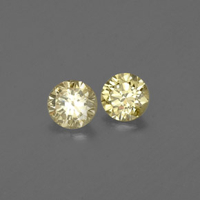  ct natürliche gelber Diamant-Edelsteine, Rundschliff, VS